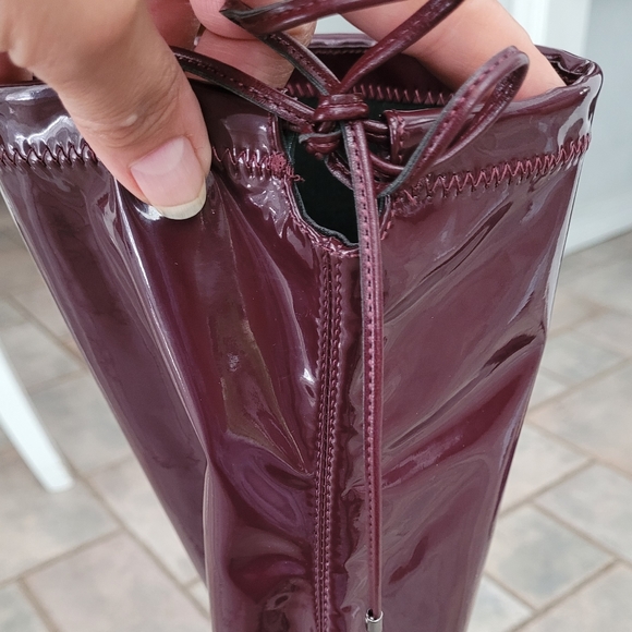 ๐คSOLD๐คGianni Bini Get-Real Patent Platform Over-The-Knee Block Heel Boots - Picture 10 of 14